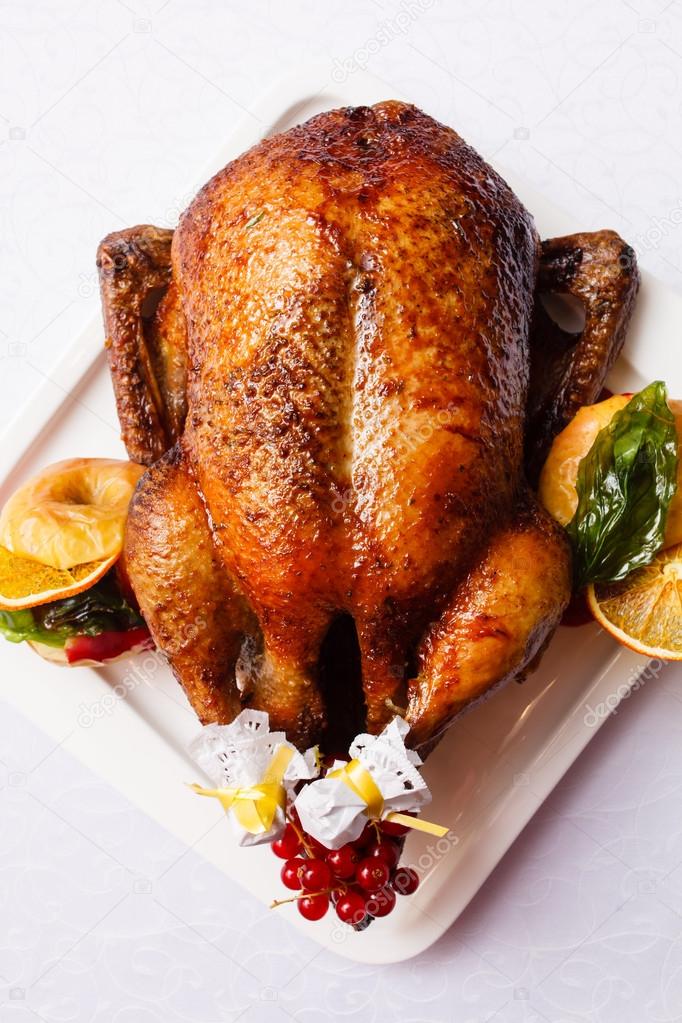Roasted turkey — Stock Photo © Shebeko #57486365