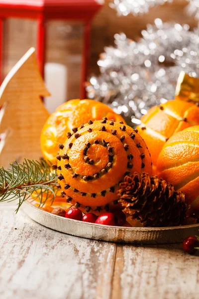 Kerstmis sinaasappelen — Stockfoto