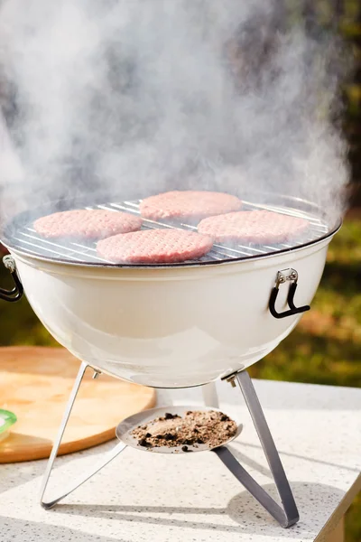 Meat  on grill — Stock Photo, Image