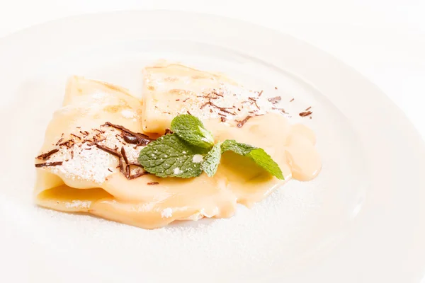 Pancakes on white — Stock Photo, Image