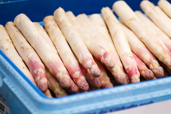 Spargel auf dem Markt — Stockfoto