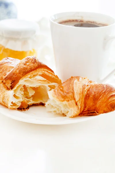 Croissant and espresso Stock Photo