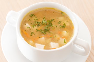 kızarmış ekmek çorbası.