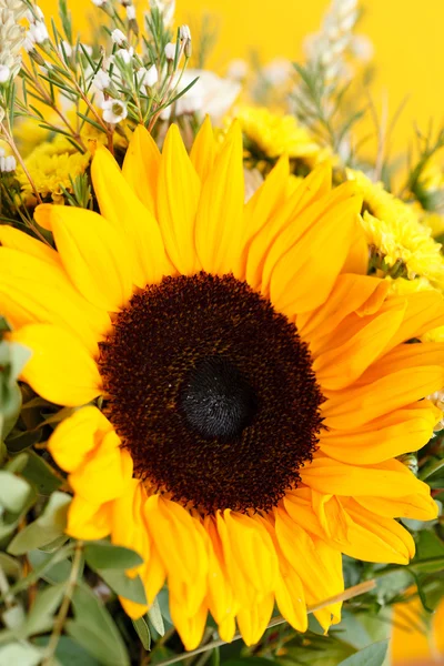 Sunflower in bouquet — Stock Photo, Image