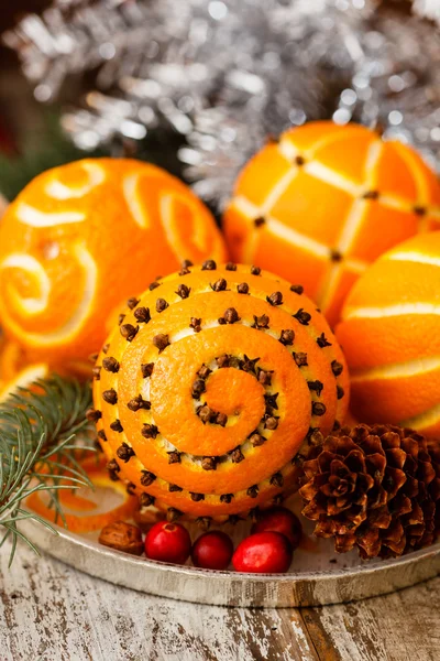 Laranjas de Natal — Fotografia de Stock