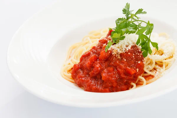 Pasta con salsa de tomate — Foto de Stock