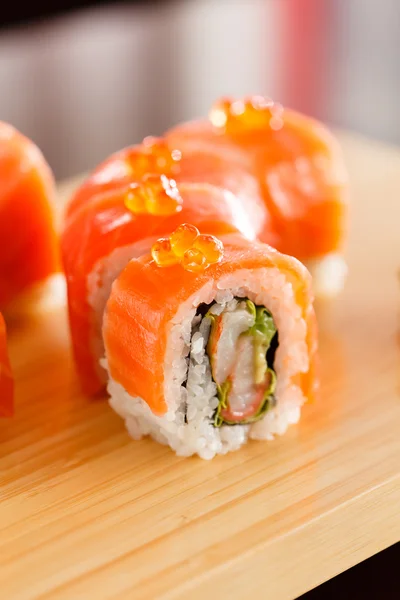 Sushi on the wood board — Stock Photo, Image