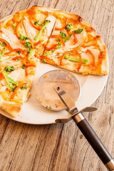 Pizza con verduras — Foto de Stock