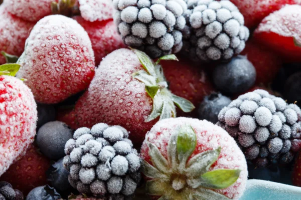 Bayas de fresa y frambuesa — Foto de Stock