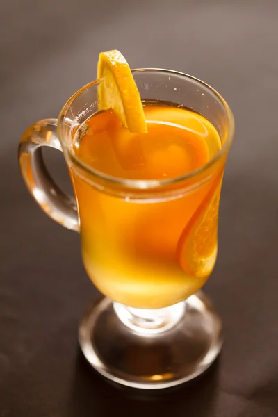 Tea with orange and ginger — Stock Photo, Image