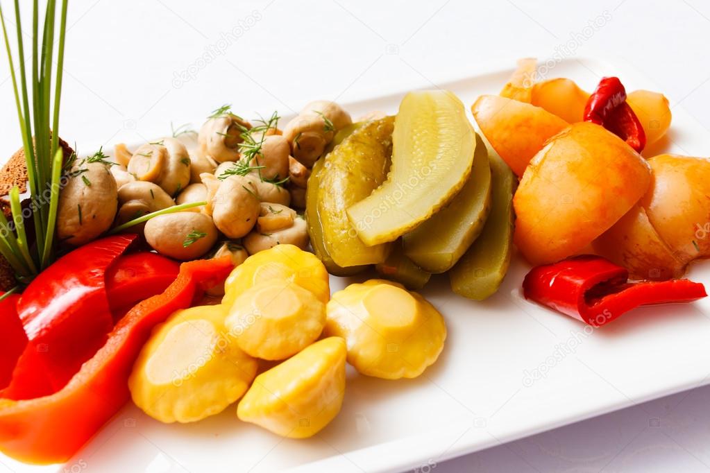 Plate of pickles