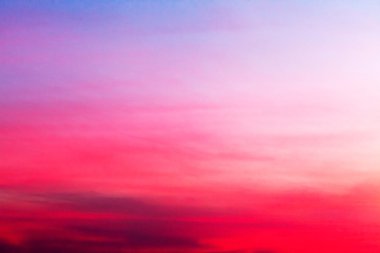 Pembe günbatımı gökyüzü