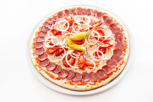 Biber ve acı biber pizza