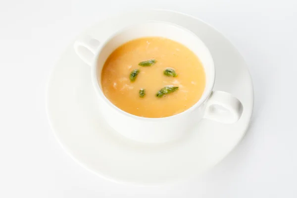 Zupa kremowa w misce — Zdjęcie stockowe