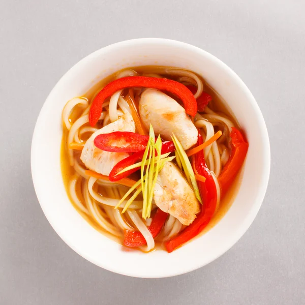 Japanese soup in bowl — Stock Photo, Image