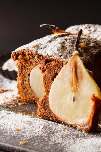 Winter pear cake — Stockfoto