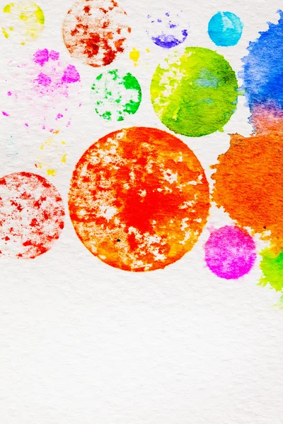 Circle Watercolor splashes — Stock Photo, Image