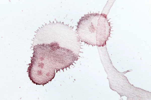 Red wine stain on paper — Stock Photo, Image