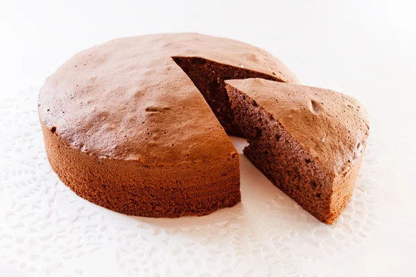 Chocolate sponge cake — Stock Photo, Image