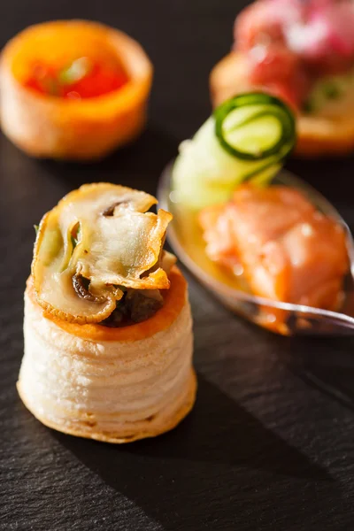 Alimentos de canapé — Foto de Stock