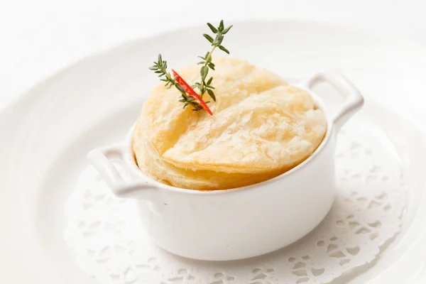 Zimowe pot pie — Zdjęcie stockowe