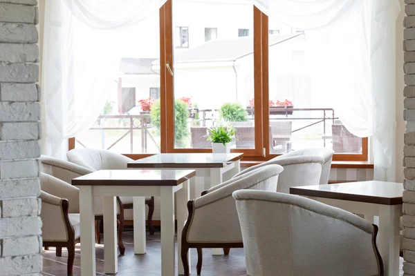 Cafe interior with window — Stock Photo, Image