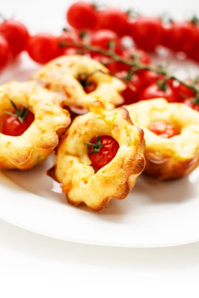 Torte con pomodorini — Foto Stock