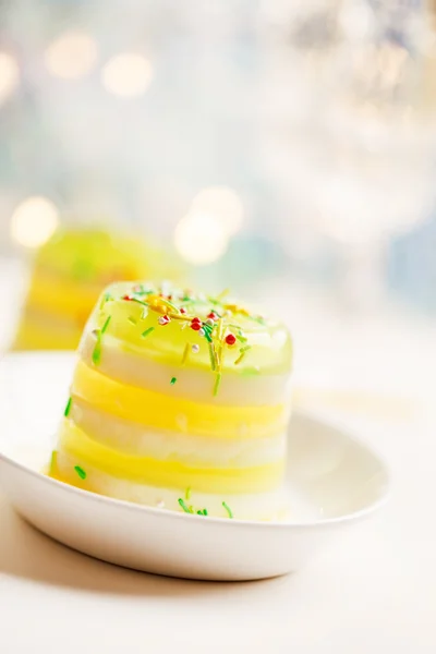 Žlutá sladký dezert — Stock fotografie