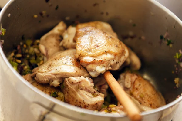 Meat stewed of rabbit — Stock Photo, Image