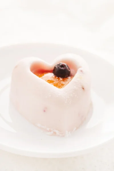 Десерт на День Святого Валентина — стоковое фото