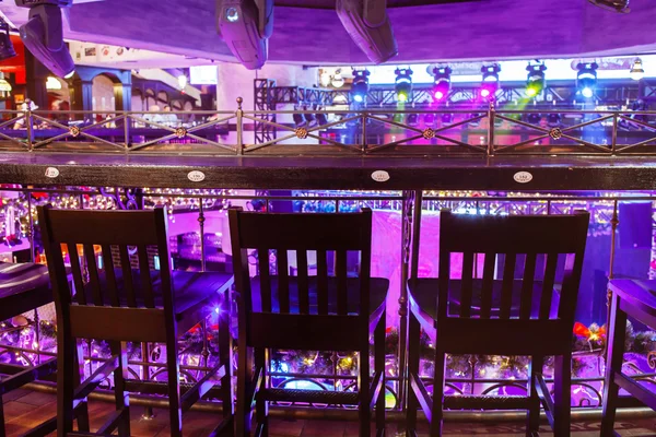 Chairs near bar counter — Stock Photo, Image