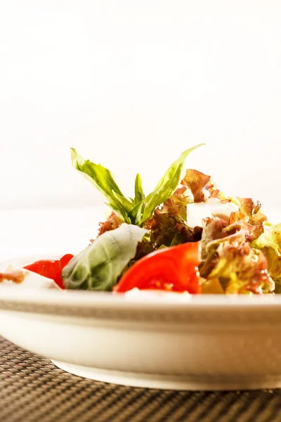 Salade grecque sur assiette — Photo