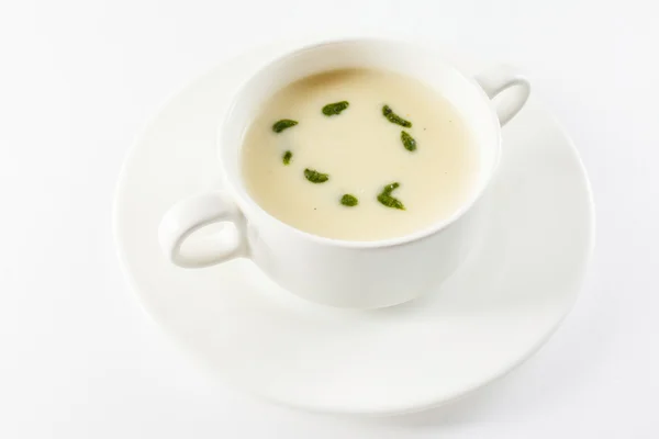 Cream soup in bowl — Stock Photo, Image