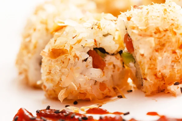 Sushi saporito con anguilla — Foto Stock