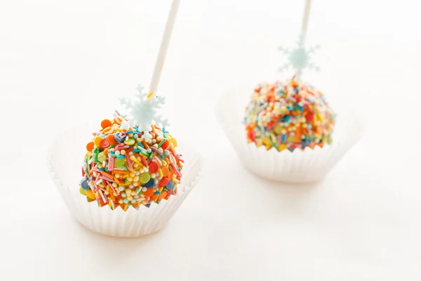Cake pops on sticks — Stock Photo, Image