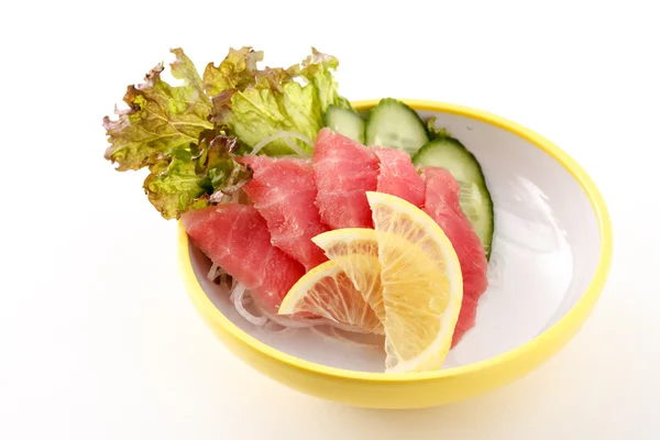 Sashimi with vegetables — Stock Photo, Image