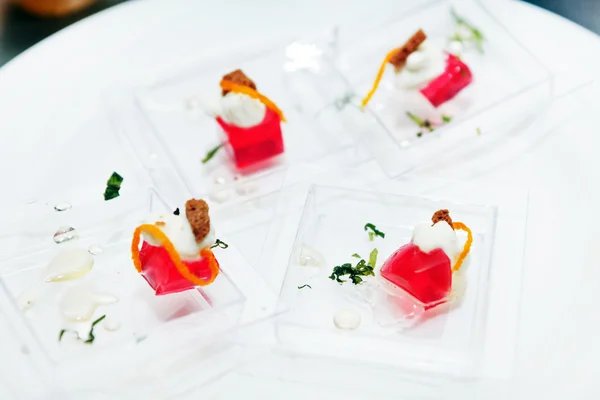 Fruit jelly on plate — Stock Photo, Image