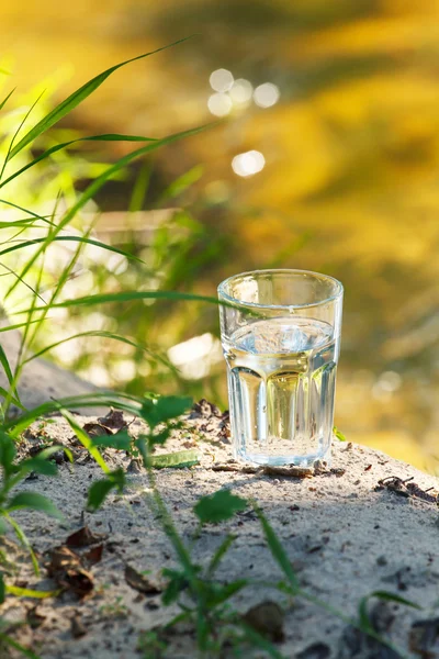 Glass of clean water — Stock Photo, Image