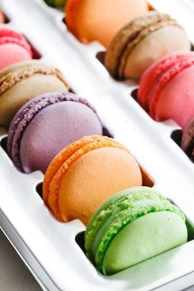 Renkli Fransızca macaroons — Stok fotoğraf