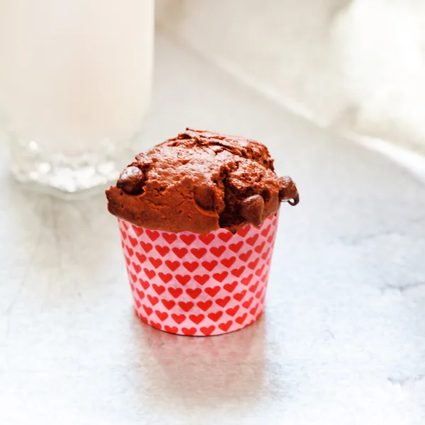 Valentine's Day muffin — Stock Photo, Image