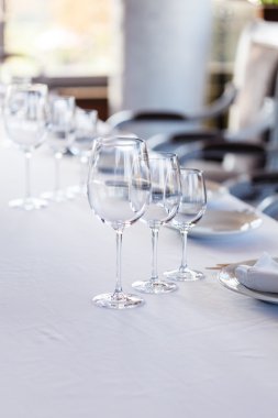 Yemek için masa hazır.