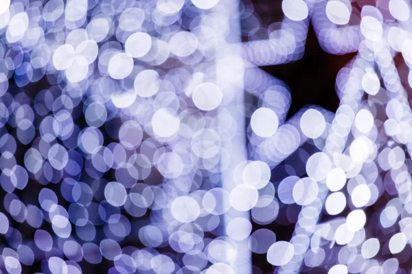 Luces azules de Navidad — Foto de Stock