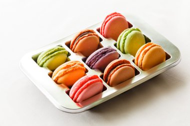 Fransız renkli macarons