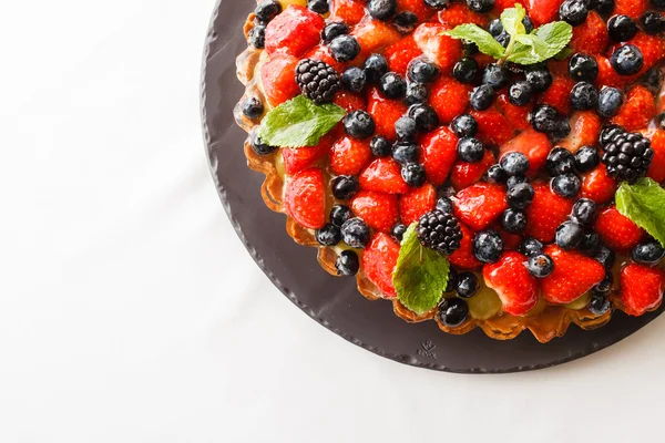 Ovocné koláč s ovocem — Stock fotografie