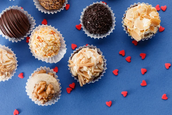 Bonbons au chocolat Saint-Valentin — Photo