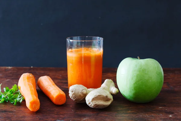 Frullato di carote sano — Foto Stock