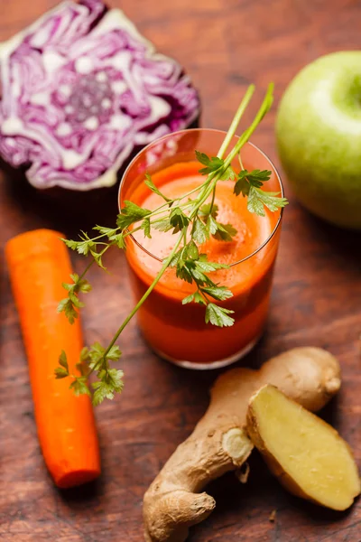 Frullato di carote sano — Foto Stock