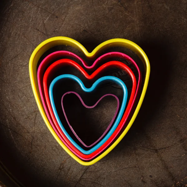 Barva srdce řezačky — Stock fotografie
