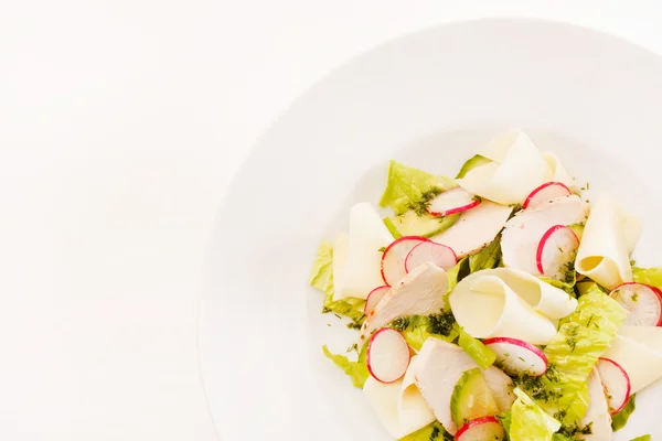 Salade met radijs en kaas — Stockfoto