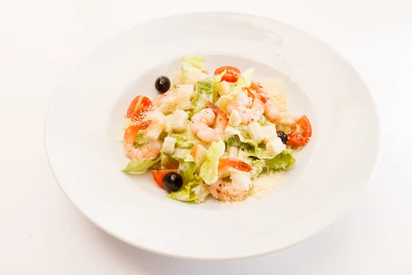 Salada Caesar com salmão — Fotografia de Stock